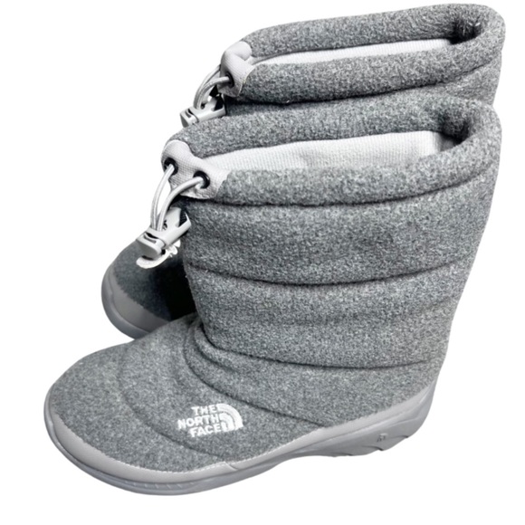 North Face Womens Heat Seeker 200 Fleece Low Rise Winter Weatherproof Gray Boots - Picture 10 of 16